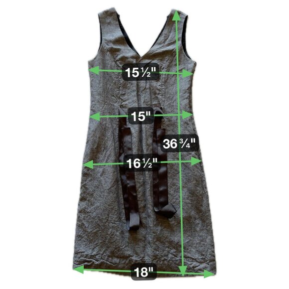 Women’s Sheath Dress Banana Republic Gray Sleeveless Size 2 - Picture 10 of 10